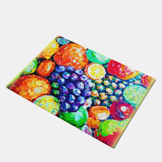 Levendige kleur van vruchten. Bestel nu Deurmat (Schuin)