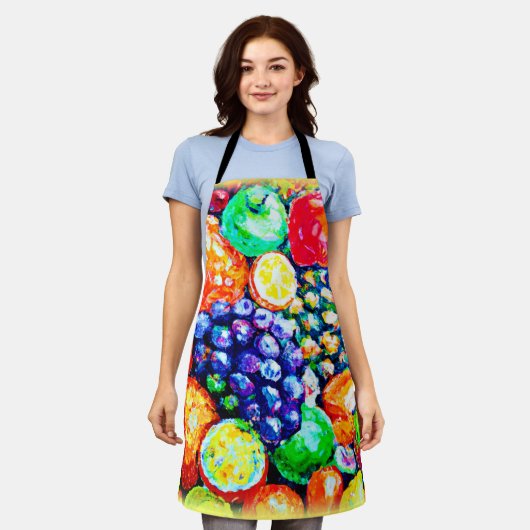 Levendige kleur van vruchten. Bestel nu Schort (Gedragen)