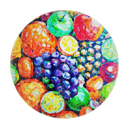 Levendige kleur van vruchten. Bestel nu Snijplank (Voorkant)