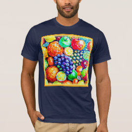 Levendige kleur van vruchten. Bestel nu T-shirt