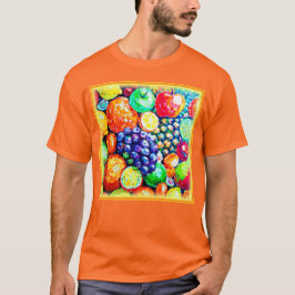 Levendige kleur van vruchten. Bestel nu T-shirt