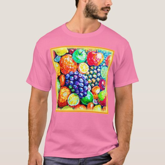 Levendige kleur van vruchten. Bestel nu T-shirt (Voorkant)