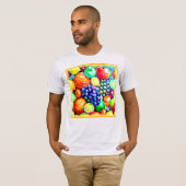 Levendige kleur van vruchten. Bestel nu T-shirt (Voorkant volledig)