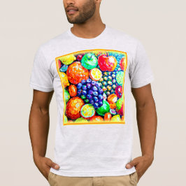 Levendige kleur van vruchten. Bestel nu T-shirt