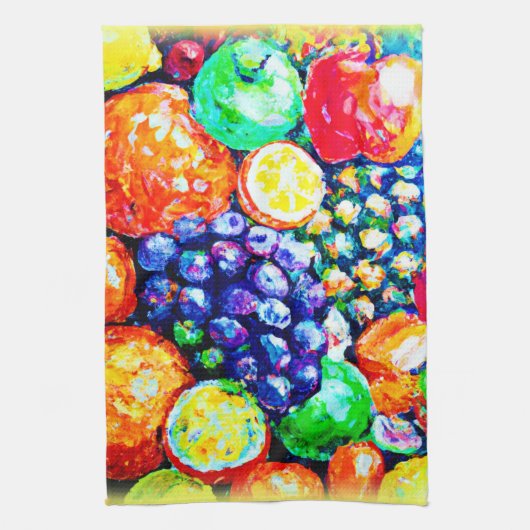 Levendige kleur van vruchten. Bestel nu Theedoek (Verticaal)