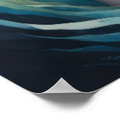 Levendige Kleur Waterverf Schilderij Vrouw Poster (Hoek)