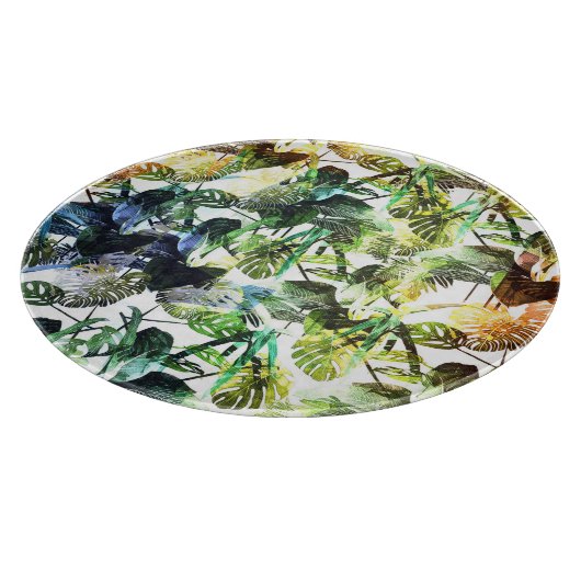 Levendige kleuren Abstract patroonontwerp Snijplank (Hoek)