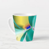 Levendige kleuren afdrukken kleine latente Mok (Linkerhoek)