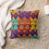 Levendige kleuren Ankara Style Afdrukken | Afrikaa Kussen (Deken)