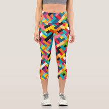 Levendige kleuren Basketweave Patroon
