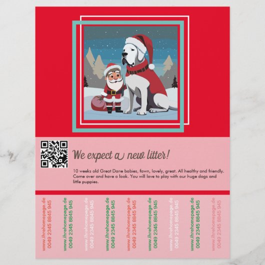 Levendige kleuren die flyer Christmas verkopen (Voorkant)