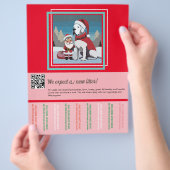 Levendige kleuren die flyer Christmas verkopen (Hand)