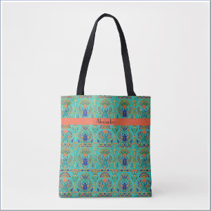 Levendige kleuren Egyptisch geïnspireerd Tote Bag