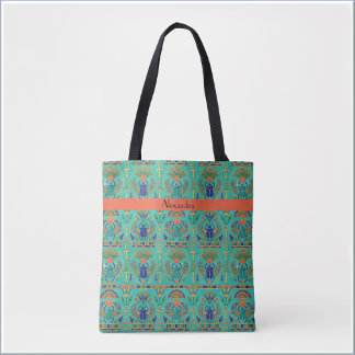 Levendige kleuren Egyptisch geïnspireerd Tote Bag