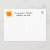 Levendige kleuren Florida... Waar de zon woont Briefkaart (Achterkant)