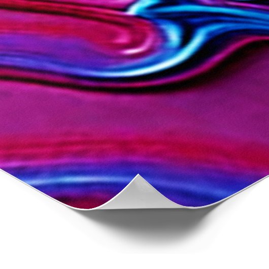 Levendige kleuren Fusion Art Poster (Hoek)