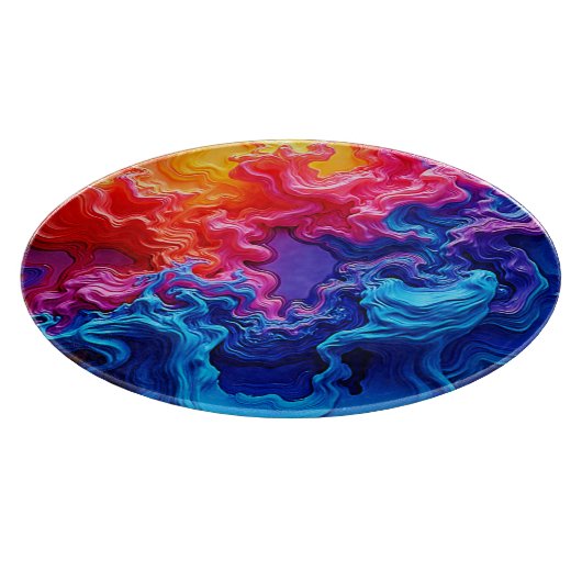 Levendige kleuren Fusion Art Snijplank (Hoek)