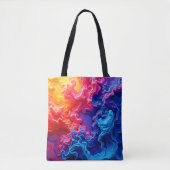 Levendige kleuren Fusion Art Tote Bag (Voorkant)