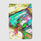 Levendige kleuren - Landelijk en ruw als rustica Golfhanddoek (Voorkant)