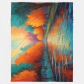 Levendige kleuren Landschap Fauvisme Impressionist Fleece Deken (Voorkant)