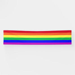 Levendige Kleuren LGBTQ+ Gay Pride Regenboog Strep Spandoek