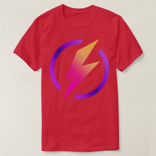 Levendige kleuren Lightning T-shirt (Design voorkant)