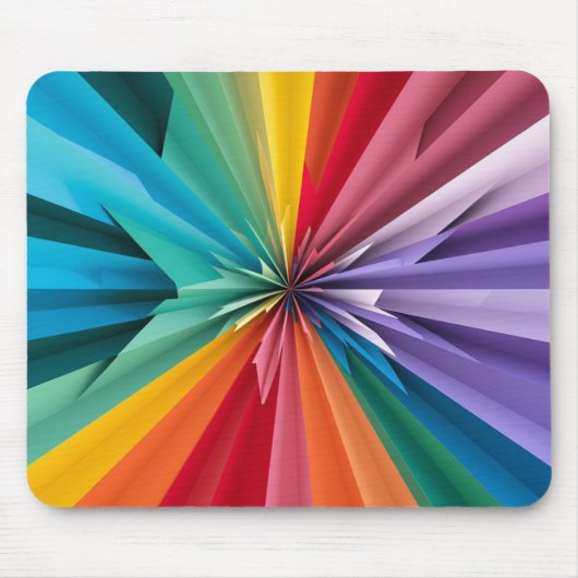 Levendige kleuren Mousepad Muismat (Voorkant)