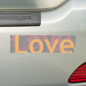 Levendige kleuren passen product aan bumpersticker (Op auto)