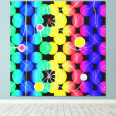 Levendige kleuren patroon canvas afdruk (Insitu (Houten vloer))