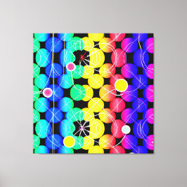 Levendige kleuren patroon canvas afdruk