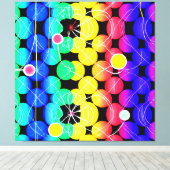 Levendige kleuren patroon canvas afdruk (Insitu (Houten vloer))