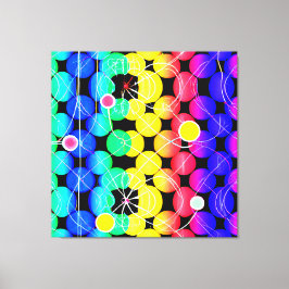 Levendige kleuren patroon canvas afdruk