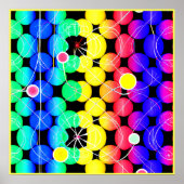 Levendige kleuren patroon poster (Voorkant)