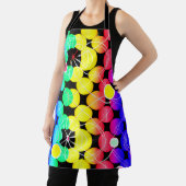 Levendige kleuren patroon schort (Insitu)