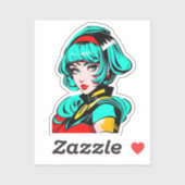 Levendige kleuren & Retro Comic - Pop Art Manga Me Sticker (Vel)