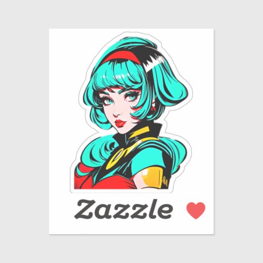 Levendige kleuren & Retro Comic - Pop Art Manga Me Sticker (Vel)