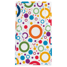 Levendige kleuren ringen klein cadeauzakje