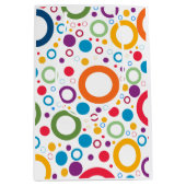 Levendige kleuren ringen medium cadeauzakje (Voorkant)