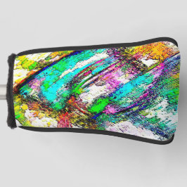 Levendige kleuren - Rustiek en ruw als een soort p Golfheadcover