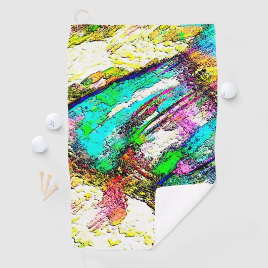 Levendige kleuren - Rustisch en ruw als ruw Golfhanddoek (Insitu)