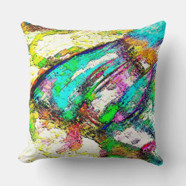 Levendige kleuren - Rustisch en ruw als ruw Kussen