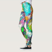 Levendige kleuren - Rustisch en ruw als ruw Leggings (Links)