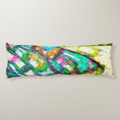 Levendige kleuren - Rustisch en ruw als ruw Lichaamskussen (Achterkant)