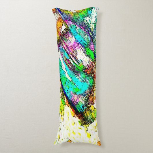 Levendige kleuren - Rustisch en ruw als ruw Lichaamskussen (Voorkant Verticaal)