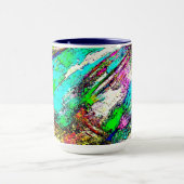 Levendige kleuren - Rustisch en ruw als ruw Mok (Midden)