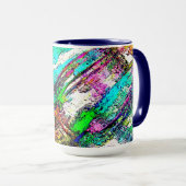 Levendige kleuren - Rustisch en ruw als ruw Mok (Voorkant rechts)