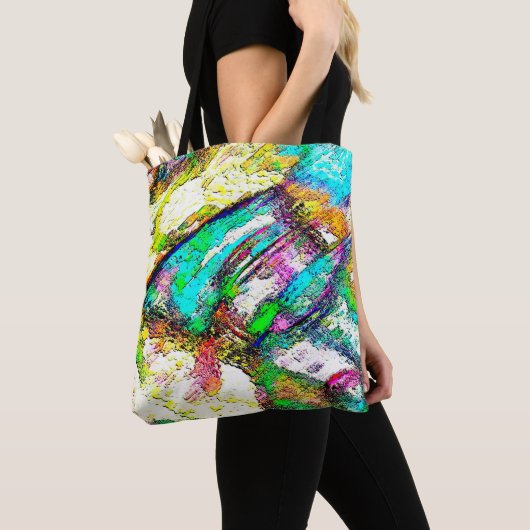 Levendige kleuren - Rustisch en ruw als ruw Tote Bag (Dichtbij)