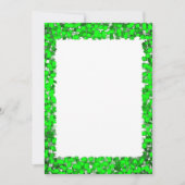 Levendige kleuren, slordig design, groene vulling, kaart (Voorkant)