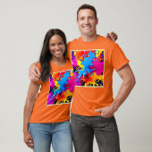 Levendige kleuren Splash Art T-shirt (Unisex)