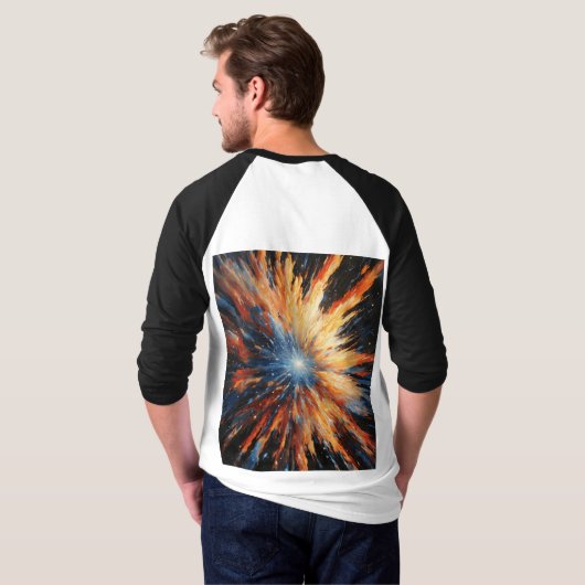 Levendige kleuren t-shirt (Achterkant volledig)